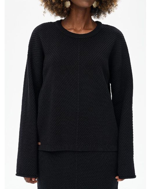 Blue Shadow Black Pullover