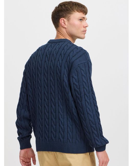 Solid Pullover Malcolm in Blue für Herren