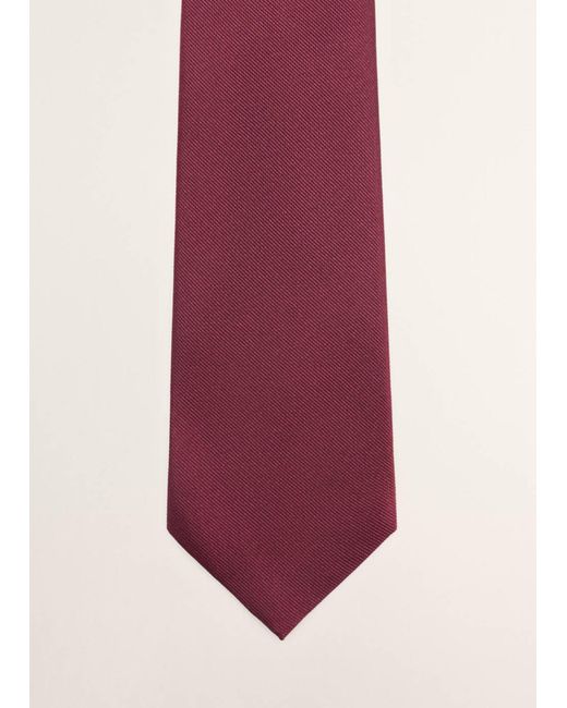 Mango Krawatte Solid7P in White für Herren