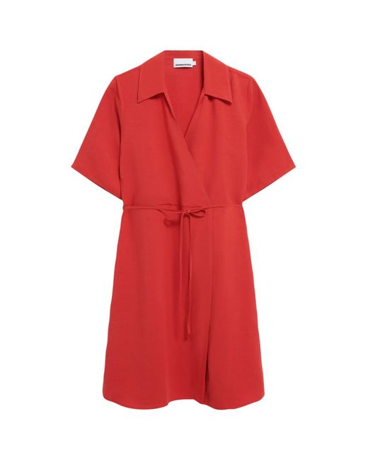 ARMEDANGELS Red Kleid Femnaami Lino