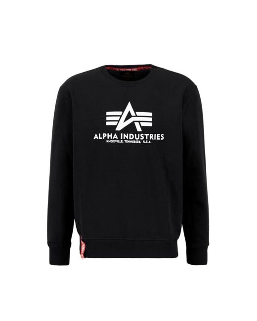 Alpha Industries Sweatshirt Basic Logo in Black für Herren