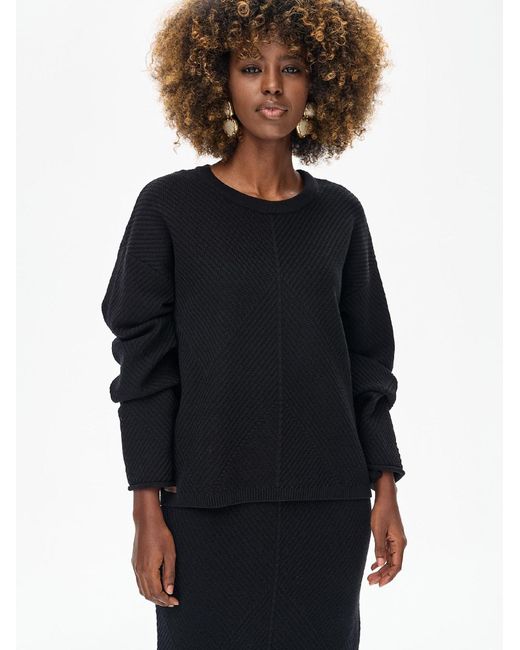 Blue Shadow Black Pullover