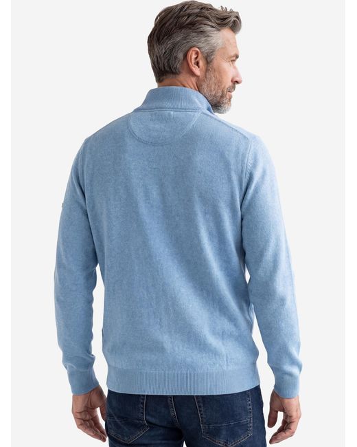Redmond Pullover Basic in Blue für Herren