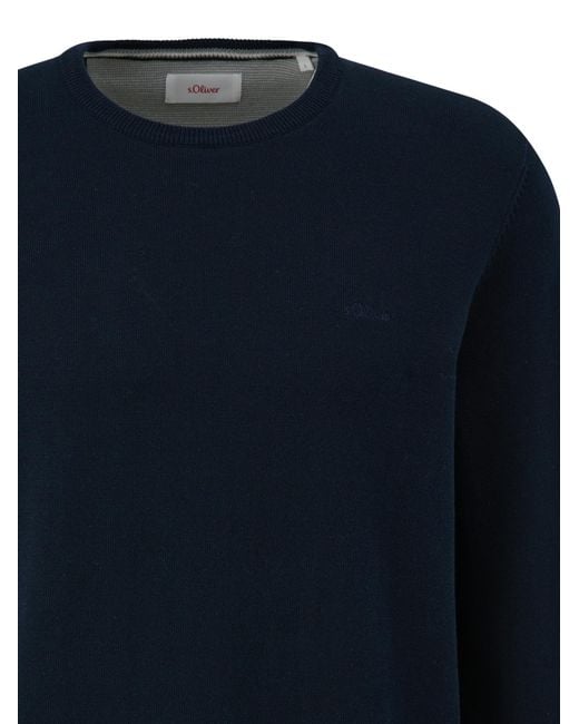 S.oliver Oliver Pullover Basic in Blue für Herren