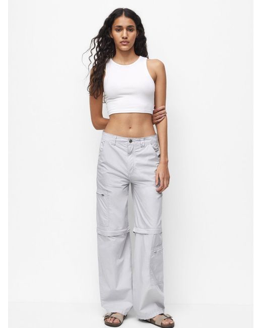 Pull&Bear White Hose