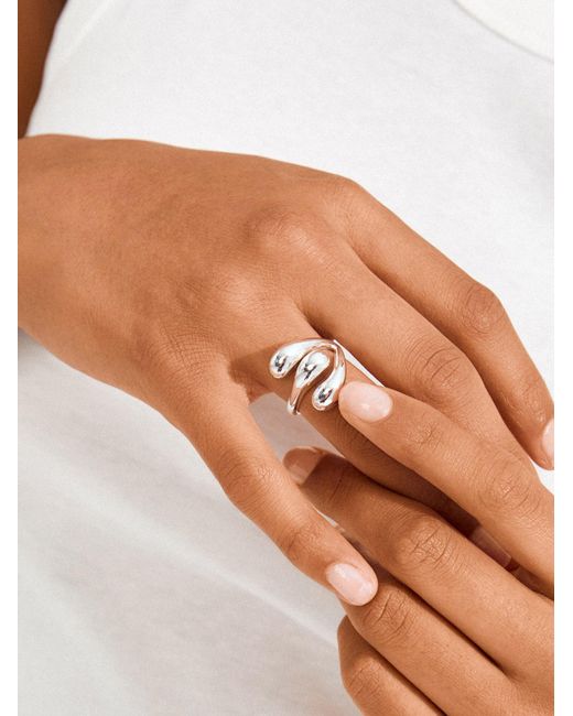 Pilgrim Ring Jennings in White für Herren