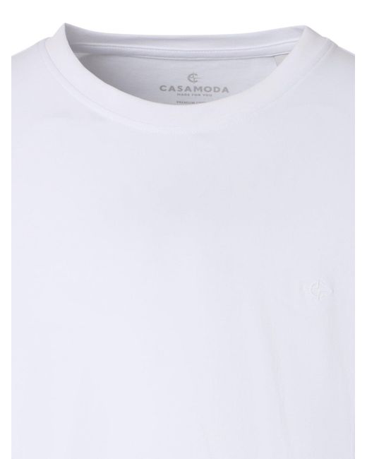 CASA MODA Shirt Basic in White für Herren