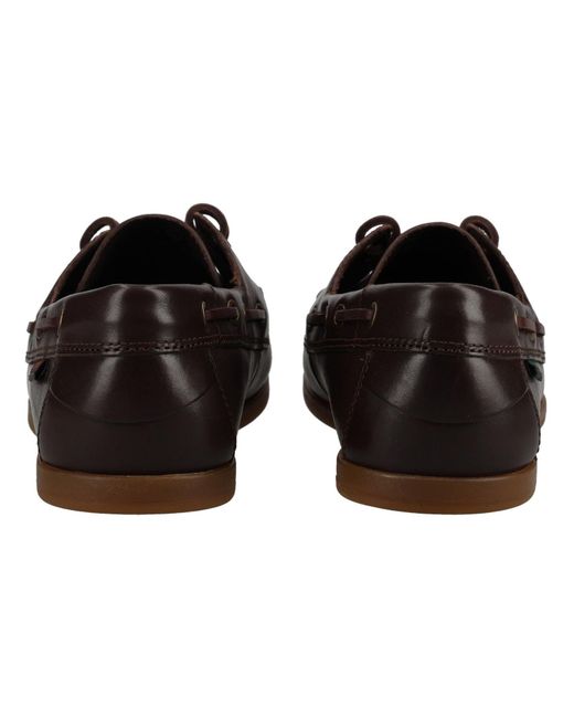 Clarks Halbschuhe Leder Bootsschuh in Brown für Herren