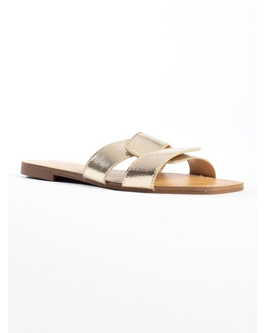 Celena Metallic Sandale Celeste