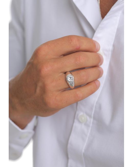 Kuzzoi Ring in White für Herren