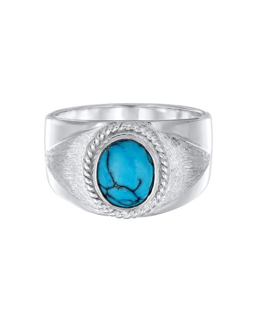 Kuzzoi Ring Howlith in Blue für Herren