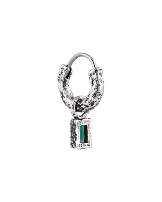 Haze & Glory Ohrring Hoop Drop in White für Herren