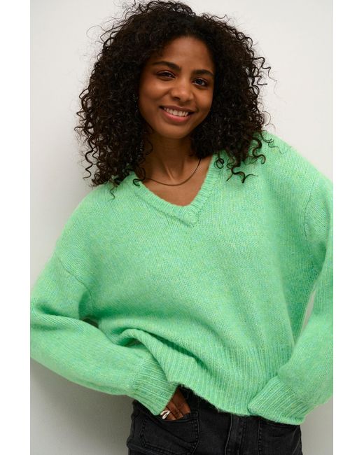 Kaffe Green Pullover Katrina