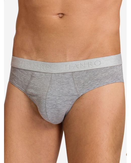 Hanro Slip Cotton Essentials in Gray für Herren