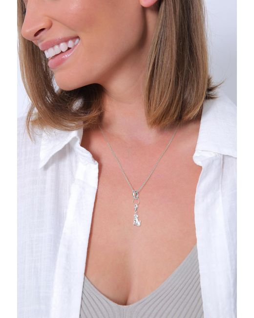 Elli Jewelry White Charm Hund