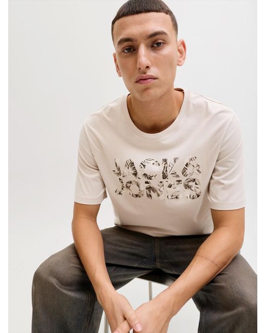 Jack & Jones T-Shirt Jjejeff in White für Herren