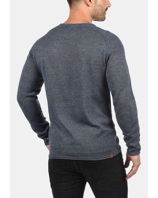 Blend Feinstrick-Pullover Bhdan in Gray für Herren