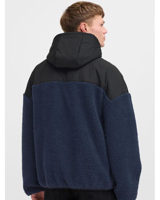 Solid Fleecejacke Mark in Blue für Herren