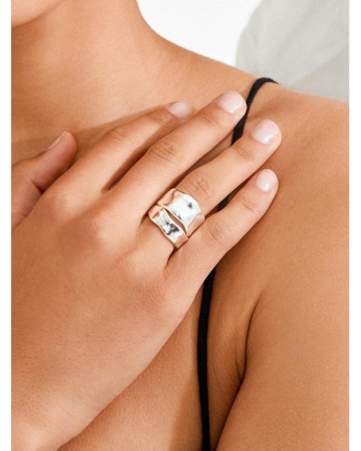 Pilgrim Ring Ember in White für Herren
