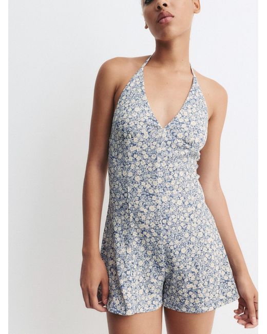 Pull&Bear Blue Jumpsuit