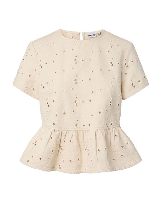 Pieces Natural Bluse Pcella