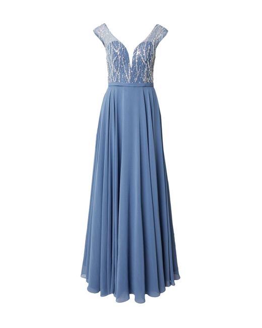Luxuar Blue Abendkleid