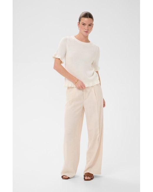 Kaffe White Pullover Lindsay