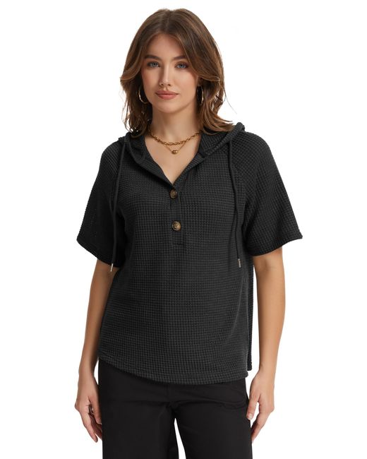 MEETWEE Black Pullover Tops