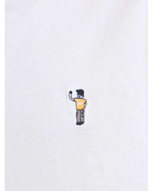 Solid Rundhalsshirt Sduwe in White für Herren