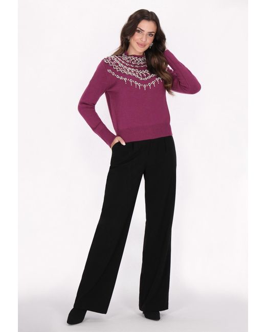faina Purple Pullover