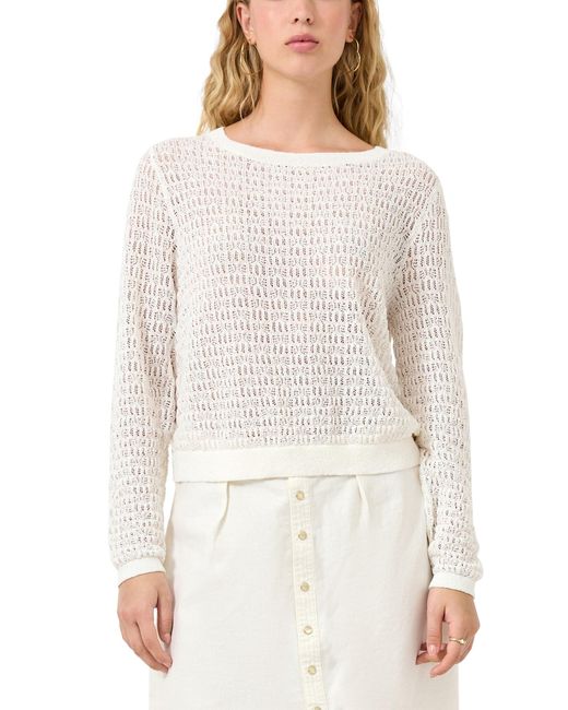 QS White Strickpullover