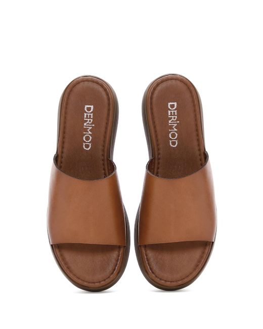 Derimod Brown Pantolette