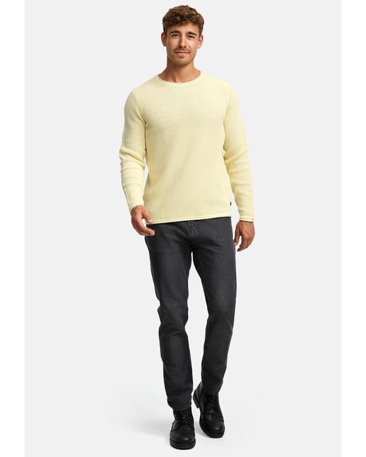 INDICODE Pullover Petri in Natural für Herren