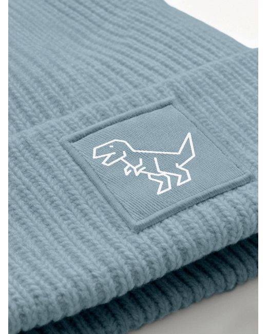 Neverless Mütze Polygon T-Rex in Blue für Herren