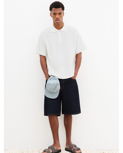Pull&Bear Poloshirt in White für Herren
