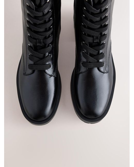 Next Black Schnürstiefelette
