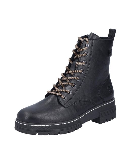Rieker Black Schnürstiefelette