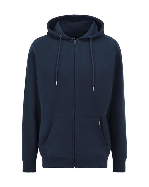 Oldskull Sweatjacke Plain Basic in Blue für Herren