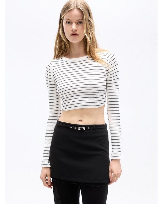 Pull&Bear White Pullover