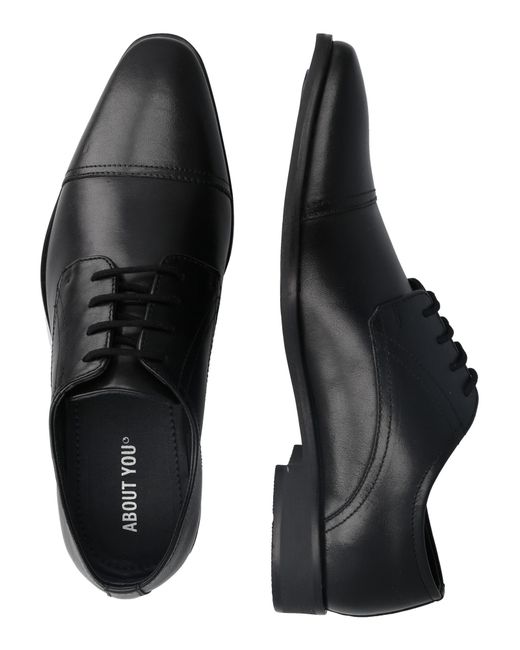 /about You Halbschuhe David in Black für Herren