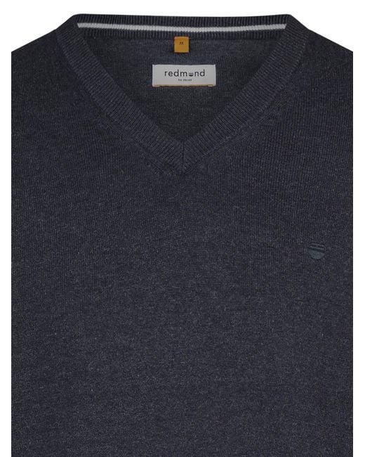 Redmond Pullover Basic in Blue für Herren