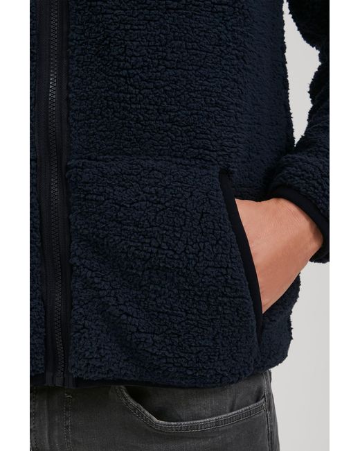 Solid Fleecejacke Luka in Blue für Herren