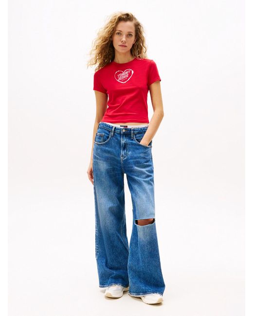 Tommy Hilfiger Red T-Shirt Heart