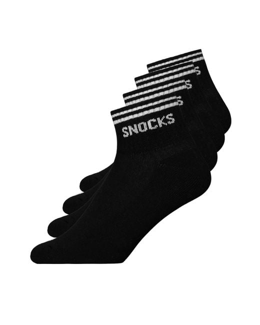 Snocks Black Socken