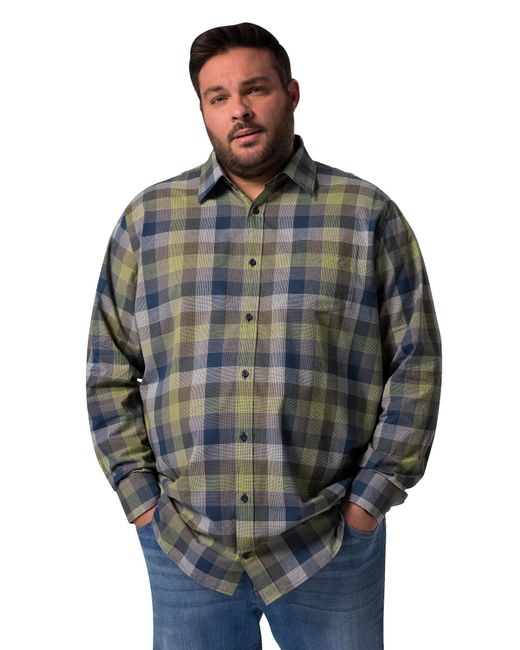 Men Plus Hemd in Blue für Herren