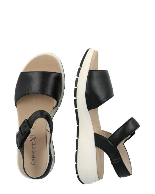 Caprice Black Sandale