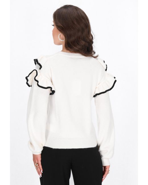 faina White Pullover