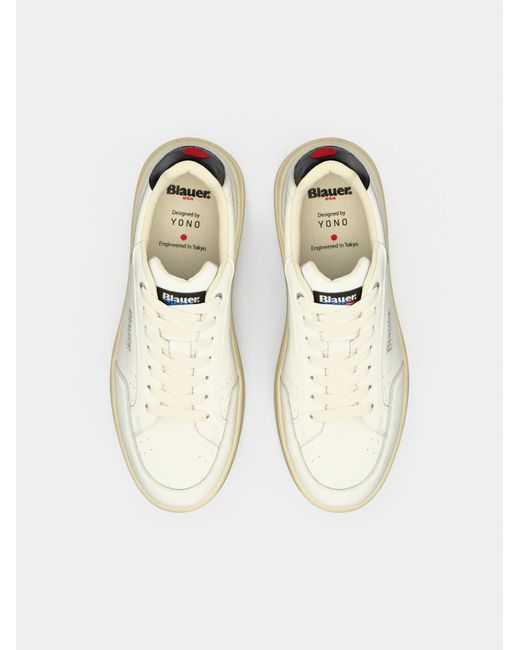 Blauer Sneaker in Metallic für Herren