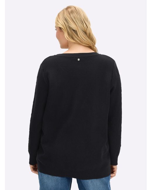 Sheego Black Pullover