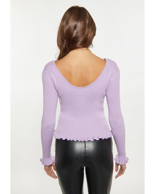 faina Purple Pullover